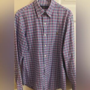 Ralph Lauren 100% Cotton Multicolored Men’s L Long Sleeve Button Down Shirt